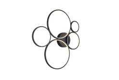 kattovalaisin Rondo LED 5-os mattamusta*Trio Lighting Discount