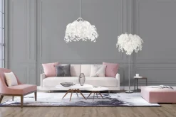 New Trio Lighting lattiavalaisin Leavy 3xE14 valkoinen