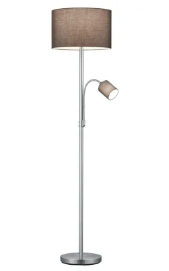 Outlet Trio Lighting lattiavalaisin Hotel E27+E14 harmaa