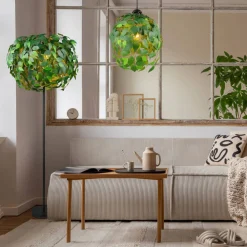 Sale Trio Lighting lattiavalaisin Leavy 3xE14 vihreä