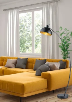 lattiavalaisin Recife E27 musta/kulta*Trio Lighting Online