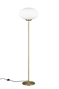 Trio Lighting lattiavalaisin Fomento E27 mattamessinki/valko