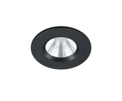 LED alasvalo Zagros IP65 mattamusta pyöreä*Trio Lighting Clearance