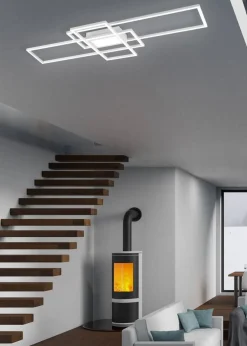 Outlet Trio Lighting LED kattovalaisin Irvine mattavalkoinen