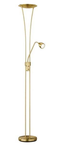 LED lattiavalaisin Arizona uplighter messinki*Trio Lighting Online