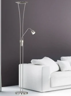 LED lattiavalaisin Arizona uplighter harjattu*Trio Lighting Clearance