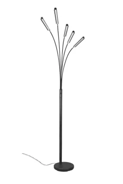 LED lattiavalaisin Reed mattamusta*Trio Lighting Online