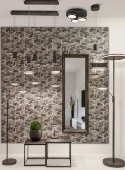 Sale Trio Lighting LED seinävalaisin Concha 28 cm antrasiitti