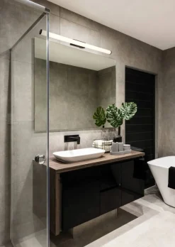 Online Trio Lighting LED seinävalaisin Mattimo H2O 80 cm mattamusta