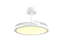 Discount Trio Lighting LED tuuletinkattovalaisin Kasfjord mattavalkoi