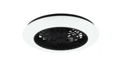 Best Trio Lighting LED tuuletinkattovalaisin Stralsund mattamusta