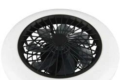 Best Trio Lighting LED tuuletinkattovalaisin Stralsund mattamusta