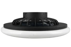 Best Trio Lighting LED tuuletinkattovalaisin Stralsund mattamusta