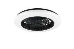 Best Trio Lighting LED tuuletinkattovalaisin Stralsund mattamusta