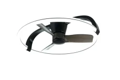 Clearance Trio Lighting LED tuuletinkattovalaisin Stockholm mattamusta