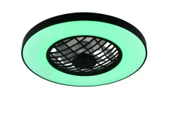 LED tuuletinkattovalaisin Linköping musta RGB*Trio Lighting Discount