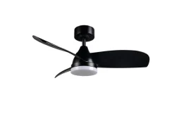 LED tuuletinkattovalaisin Helsinki mattamusta*Trio Lighting Outlet