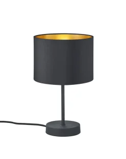 Online Trio Lighting pöytävalaisin Hostel E27 mattamusta/kulta