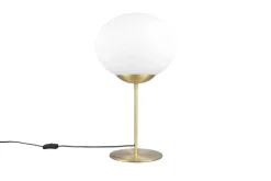 Sale Trio Lighting pöytävalaisin Fomento E27 mattamessinki/valkoi