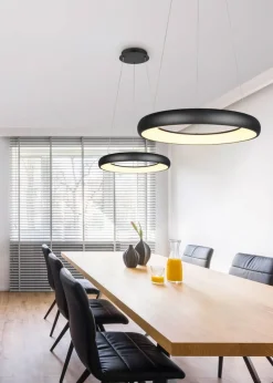 riippuvalaisin Cardona LED 62 cm mattamusta*Trio Lighting Clearance