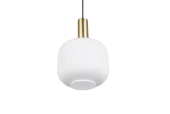 New Trio Lighting riippuvalaisin Diva E27 mattamessinki/valkoine