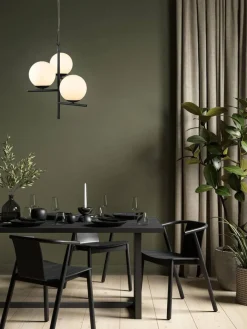 riippuvalaisin Pure 3-os E14 mattamusta*Trio Lighting Discount