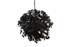 Online Trio Lighting riippuvalaisin Leavy 70 cm 4xE14 mattamusta