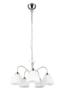 Trio Lighting riippuvalaisin Dobby 5-os E27 harjattu teräs/a