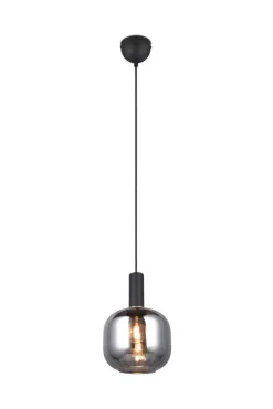 Outlet Trio Lighting riippuvalaisin Diva E27 mattamusta/kromattu