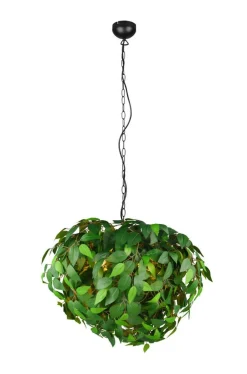 Trio Lighting riippuvalaisin Leavy 70 cm 4xE14 vihreä