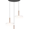 Clearance Trio Lighting riippuvalaisin Celeste LED 3-os kahvinruskea