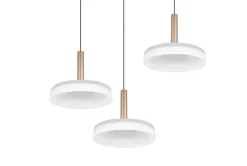 Clearance Trio Lighting riippuvalaisin Celeste LED 3-os kahvinruskea