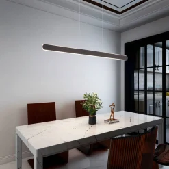 riippuvalaisin Helios LED 100 cm mattamusta*Trio Lighting Discount