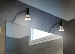 Best Trio Lighting seinävalaisin Giada H2O 1-os GU10 mattamusta