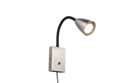 Hot Trio Lighting seinävalaisin Wanda GU10 harjattu teräs