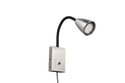 Hot Trio Lighting seinävalaisin Wanda GU10 harjattu teräs