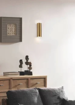 Trio Lighting seinävalaisin Marley 2xGU10 antiikkimessinki