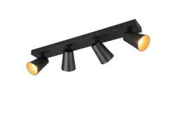 spottivalaisin Sharp 4-os GU10 mattamusta/kult*Trio Lighting New