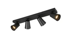 spottivalaisin Sharp 4-os GU10 mattamusta/kult*Trio Lighting New