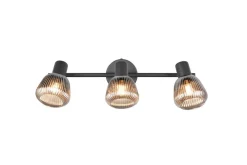 New Trio Lighting spottivalaisin Tarifa 3-os E14 mattamusta/krom