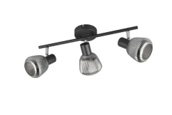 New Trio Lighting spottivalaisin Tarifa 3-os E14 mattamusta/krom