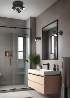 Discount Trio Lighting spottivalaisin Angelo H2O 1-os GU10 mattamusta