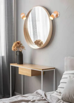 Hot Trio Lighting spottivalaisin Aruni 1-os GU10 puu/mattavalkoi