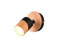 spottivalaisin Aruni 1-os GU10 puu/mattamusta*Trio Lighting Sale