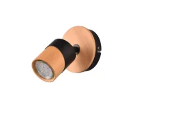 spottivalaisin Aruni 1-os GU10 puu/mattamusta*Trio Lighting Sale