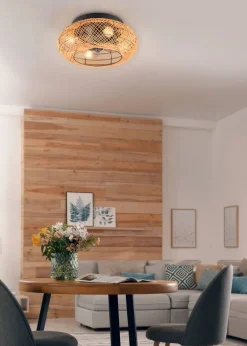 Online Trio Lighting tuuletinkattovalaisin Lillesand 4xE27 mattamus