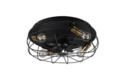 Trio Lighting tuuletinkattovalaisin Trondheim 4xE27 mattamus