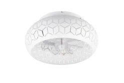 Outlet Trio Lighting tuuletinkattovalaisin Bidar 3xE27 mattavalkoin