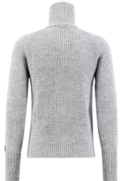 Hot Ulvang neule Rav Sweater w/zip 11294 Grey Melange/Arabian Spice