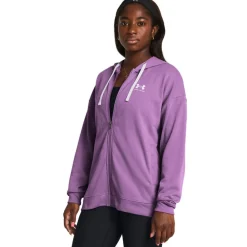 Under Armour collegetakki Rival oversize fullzip hood 560 Provence purple